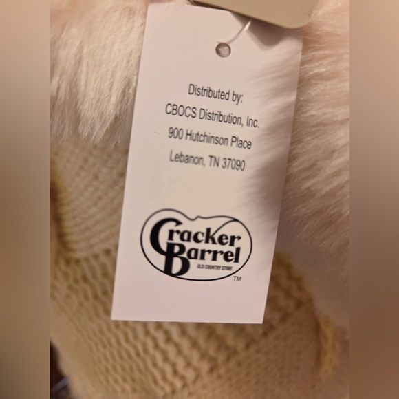 Moda Cream Cable-Knit Poncho with Faux Fur Trim - Picture 5 of 7